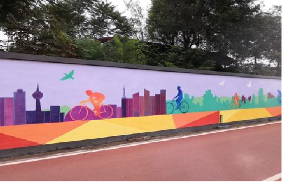 福州市墙体彩绘-围墙