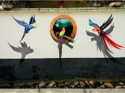 福州市视觉错位-3D墙绘设计