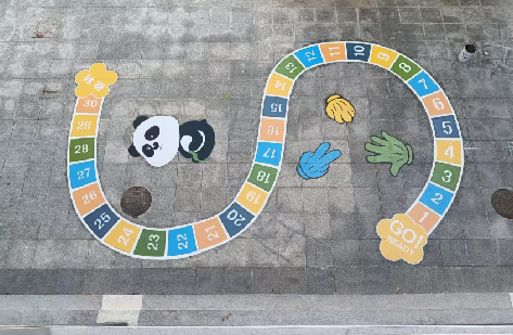 福州市地面游戏彩绘