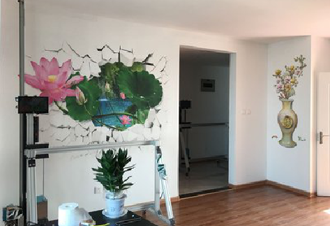 福州市墙体彩绘相比墙纸的优势。